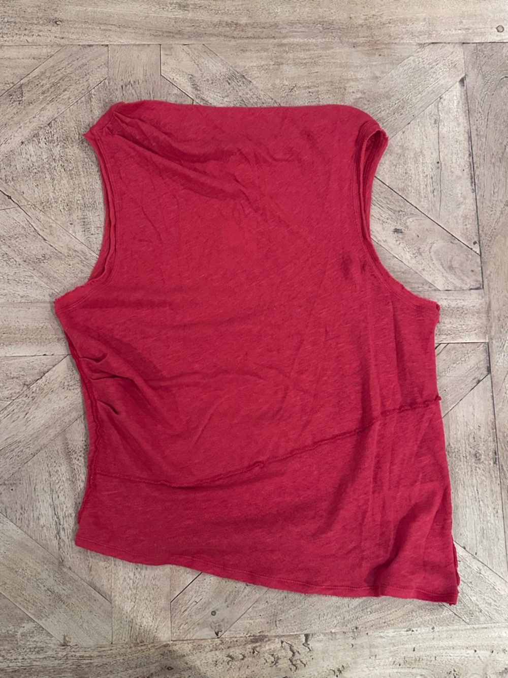 We The Free Crimson Red Lightweight Tank Top